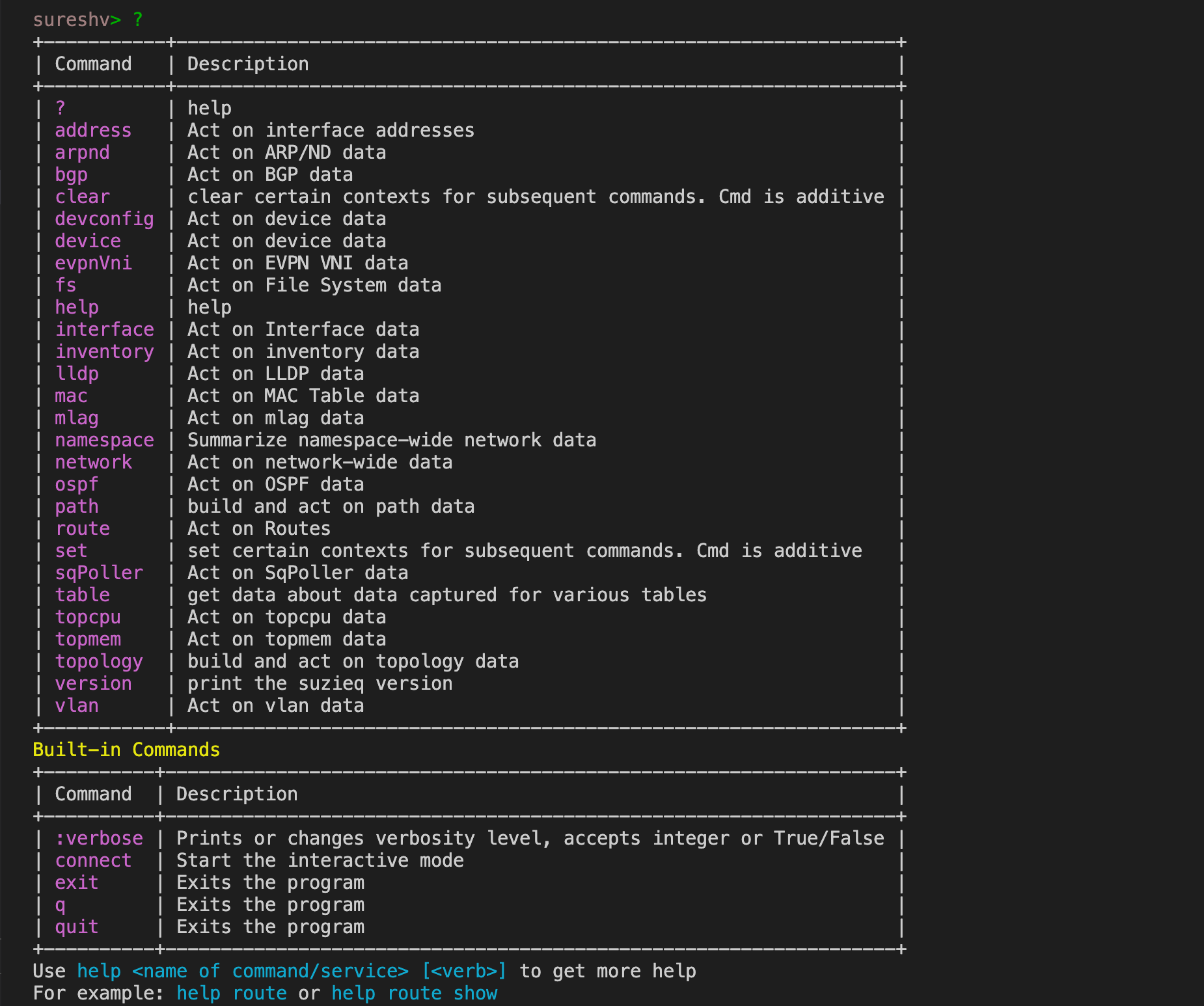 SuzieQ Network Observability