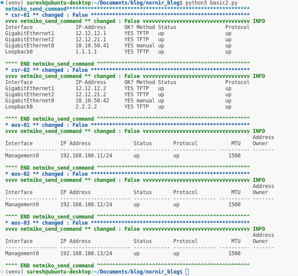 Nornir Network Automation